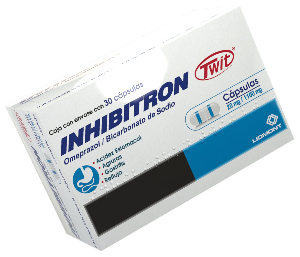 Caja de Inhibitron Twit disponible en farmacias